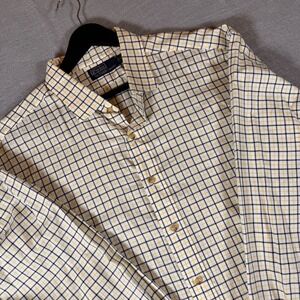 Polo‎ by Ralph Lauren XXL Mens Plaid Check Button Down Long Sleeve Shirt
